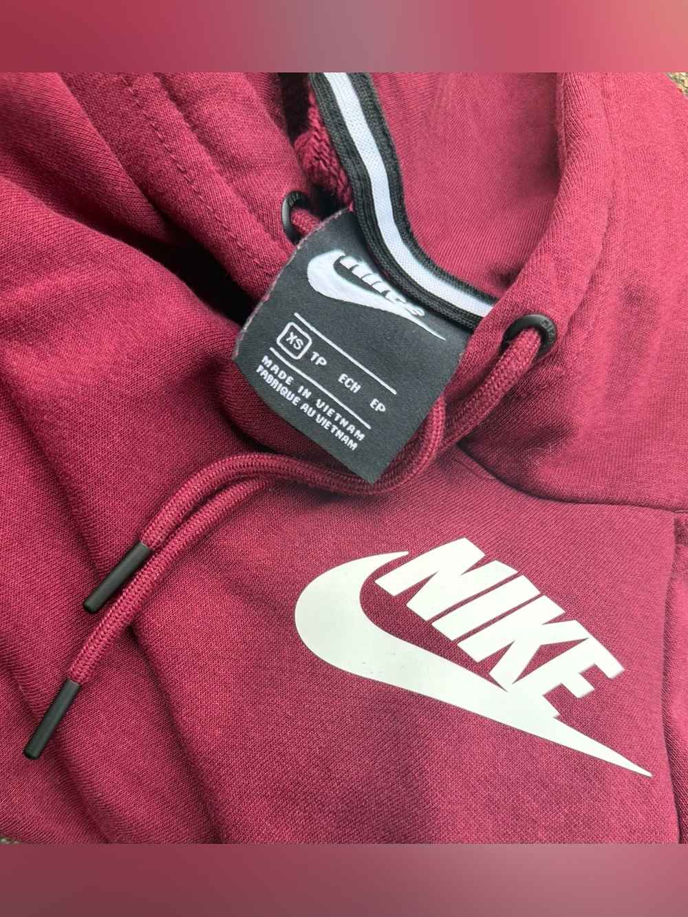 Nike Athleisure Burgundy Women’s XS Hoodie - Picture 8 of 9